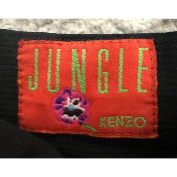 Vintage KENZO Jungle Black‎ Pants High Waist Lined - Picture 6 of 13